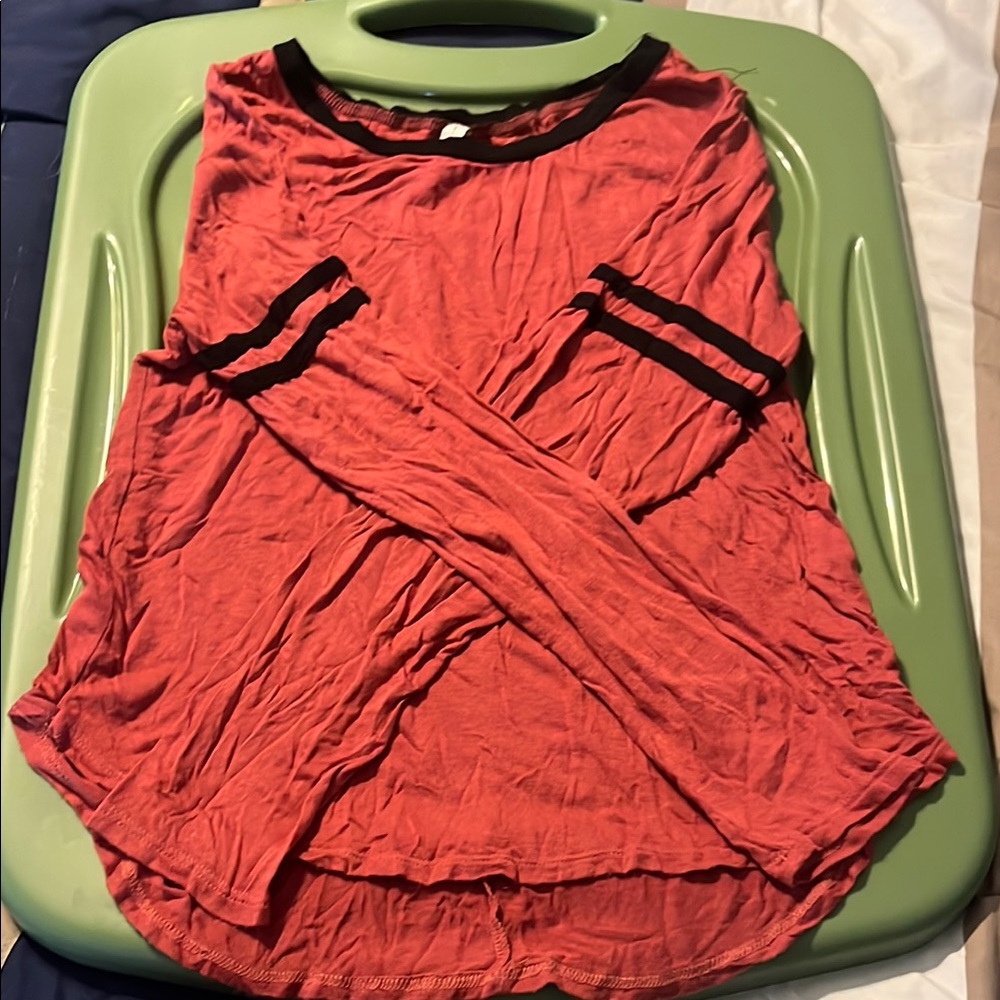 Women's Red Camisole with Black Trim